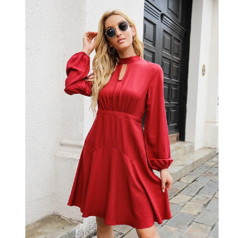 Mini dresses with off - the - shoulder styles Fashion Forward Keyhole Dress - Fuchsia Mini dresses with off - the - shoulder styles Fashion Forward Keyhole Dress - Fuchsia