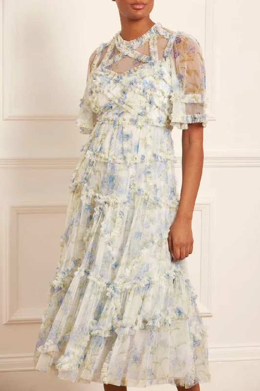 Midi dresses with ruffled hems for a romantic date night Summer Posy Short Sleeve Ballerina Dress Midi dresses with ruffled hems for a romantic date night Summer Posy Short Sleeve Ballerina Dress