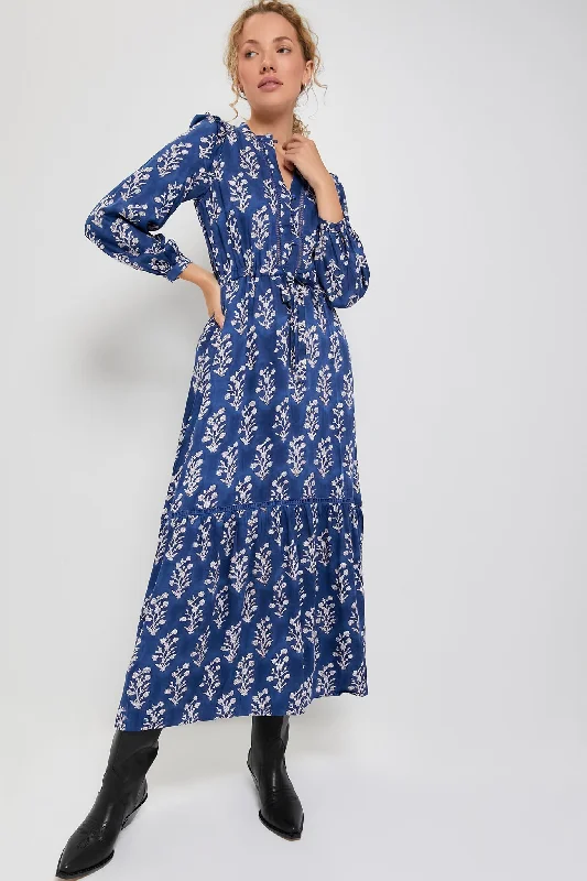 Plaid midi dresses for a fall - themed family gathering Pressed Flowers Blue Silk Frances 4 Dress Plaid midi dresses for a fall - themed family gathering Pressed Flowers Blue Silk Frances 4 Dress