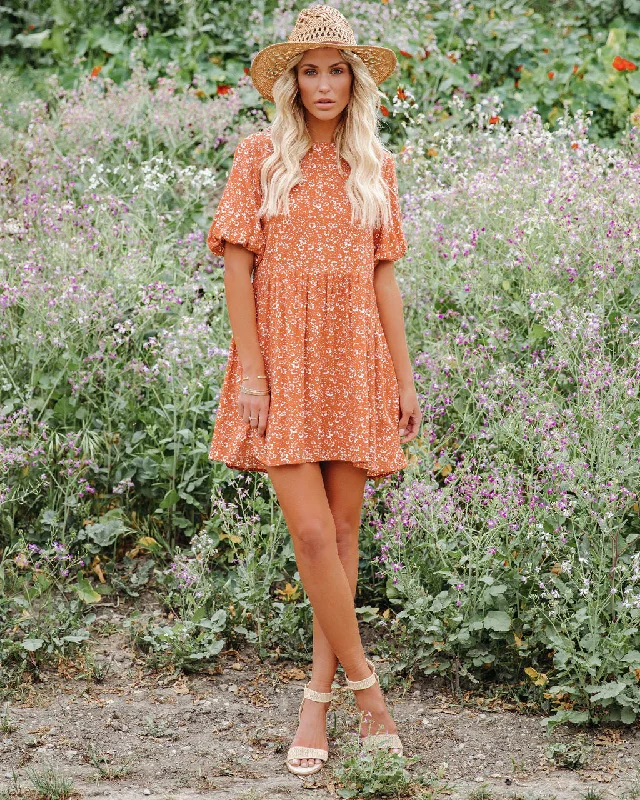 Animal print mini dresses for a bold statement Faded Memories Floral Puff Sleeve Babydoll Tunic Animal print mini dresses for a bold statement Faded Memories Floral Puff Sleeve Babydoll Tunic