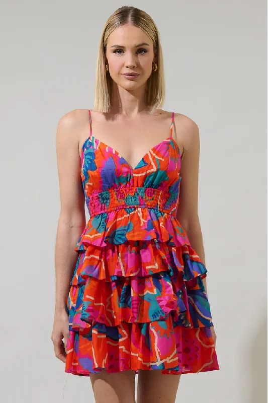 Ruffled mini dresses for a romantic touch Kahlia Tropics Ruffle Mini Dress