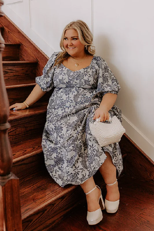 Midi dresses with sheer panels for a touch of allure Wisteria Wonder Floral Jacquard Midi Dress Curves Midi dresses with sheer panels for a touch of allure Wisteria Wonder Floral Jacquard Midi Dress Curves