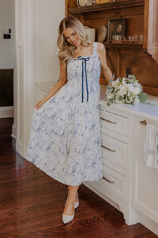 Midi dresses with ruched bodices for a feminine and fitted feel Chateau Charm Floral Midi