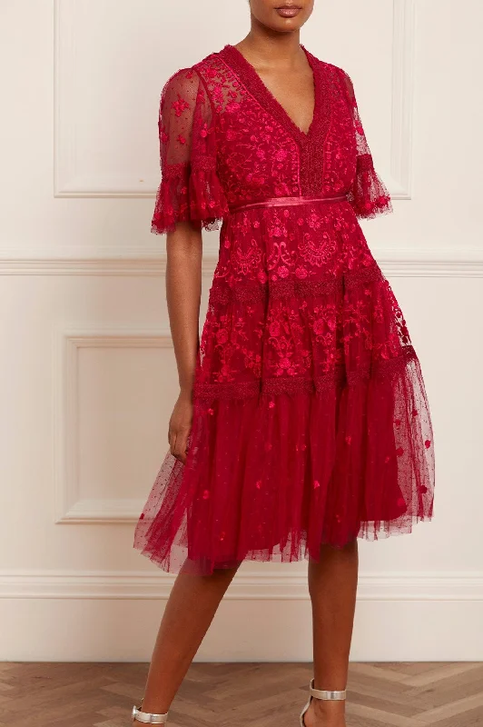 Midi dresses with empire waists for a flattering maternity option Lottie Lace Midi Dress Midi dresses with empire waists for a flattering maternity option Lottie Lace Midi Dress