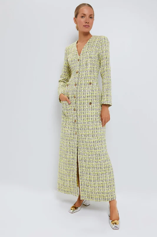 Midi dresses with keyhole backs for a flirty and unexpected detail Citron Tweed Rafferty Dress Midi dresses with keyhole backs for a flirty and unexpected detail Citron Tweed Rafferty Dress