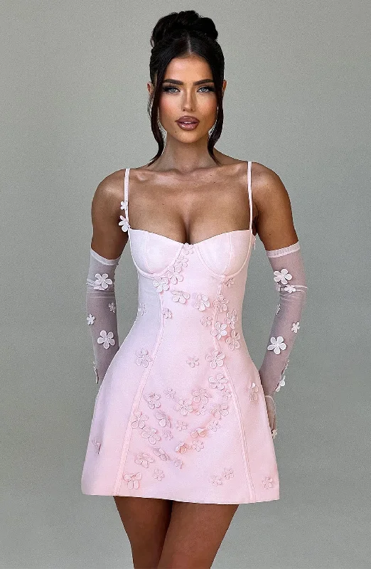 Mini dresses with high - low hems for a modern twist Dalary Mini Dress - Blush