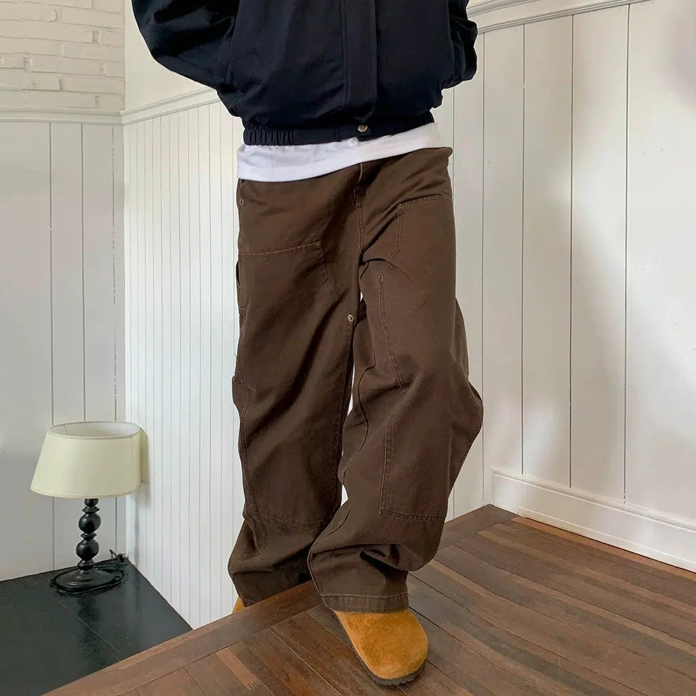 Casual Pocket Detail Cargo Jeans