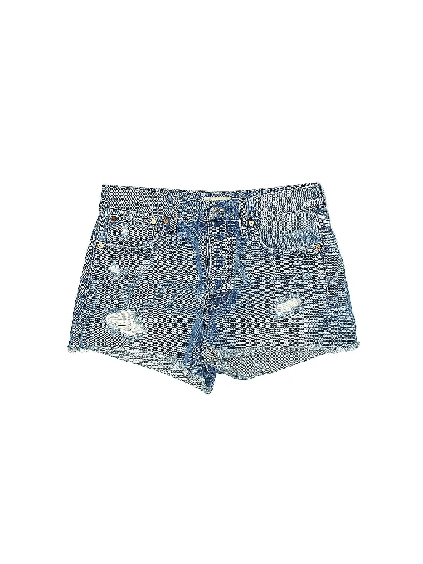 Women's Lace - Trimmed Shorts in White for a Romantic and Elegant OutfitHigh-Rise Denim Shorts in Medium Wash Women's Lace - Trimmed Shorts in White for a Romantic and Elegant OutfitHigh-Rise Denim Shorts in Medium Wash