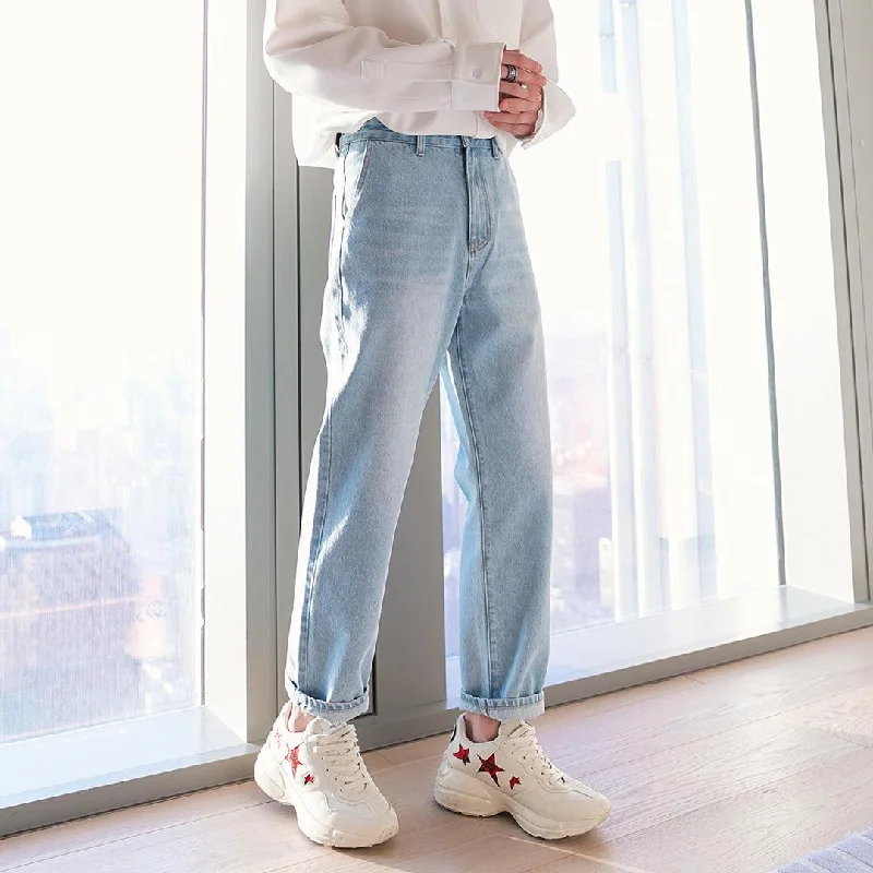 Light Blue Straight Jeans