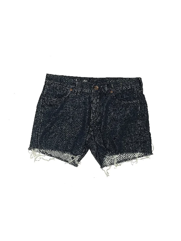 Women's Leather - Look Faux Leather Shorts in Black for an Edgy and Bold AppearanceMid-Rise Denim Shorts in Dark Wash Women's Leather - Look Faux Leather Shorts in Black for an Edgy and Bold AppearanceMid-Rise Denim Shorts in Dark Wash