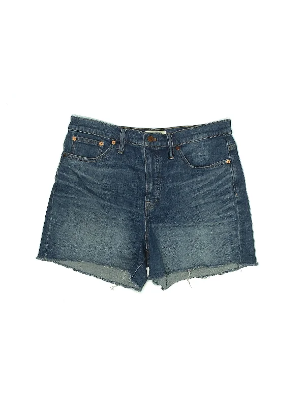 Plus Size Women's Denim Shorts with a Button - Fly in Dark Indigo for a Durable and Timeless StyleMid-Rise Denim Shorts in Medium Wash Plus Size Women's Denim Shorts with a Button - Fly in Dark Indigo for a Durable and Timeless StyleMid-Rise Denim Shorts in Medium Wash