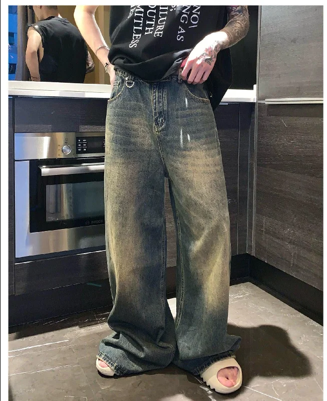 Washed High Waist Wide Leg Jeans