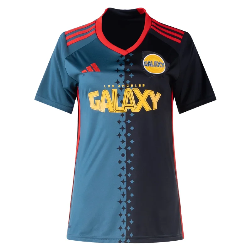 Red women's jersey for a bold statementadidas Womens LA Galaxy Third Jersey 24/25 (Black/Viridian) Red women's jersey for a bold statementadidas Womens LA Galaxy Third Jersey 24/25 (Black/Viridian)