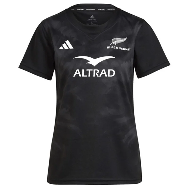 Women's jersey with a plus - size fitBlack Ferns Women's Replica Home Jersey by adidas Women's jersey with a plus - size fitBlack Ferns Women's Replica Home Jersey by adidas