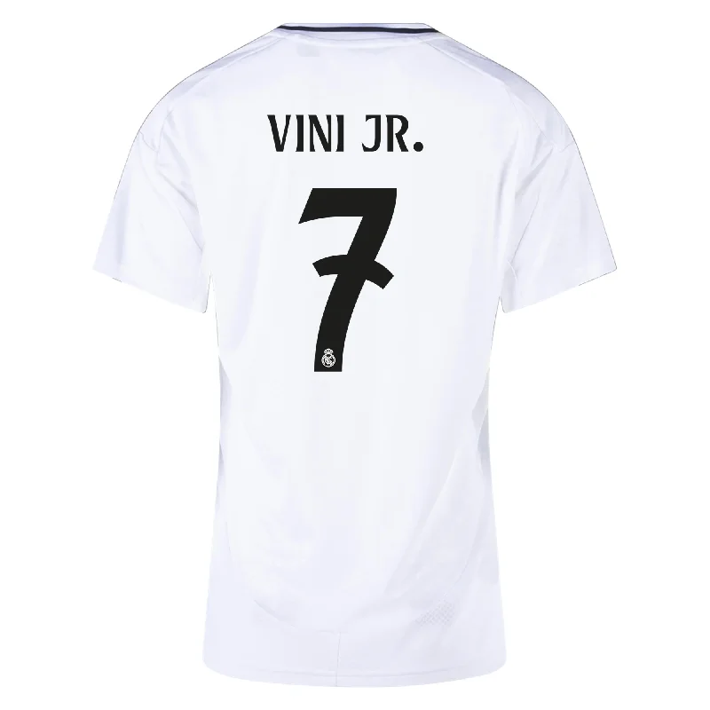 White women's jersey for a clean and fresh appearanceadidas Womens Real Madrid Vini Jr. Home Jersey 24/25 (White/Black) White women's jersey for a clean and fresh appearanceadidas Womens Real Madrid Vini Jr. Home Jersey 24/25 (White/Black)