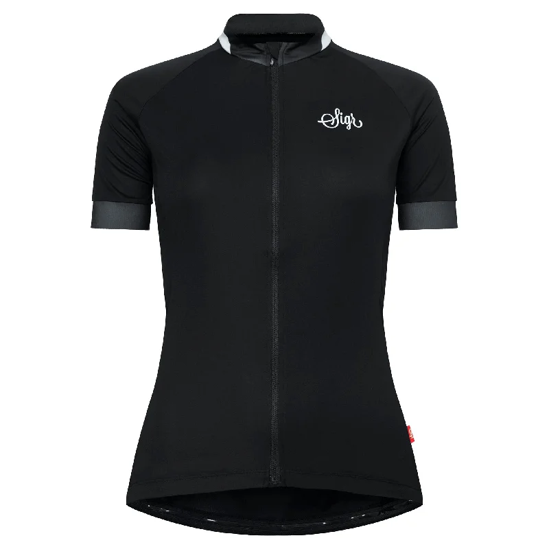 Svart Grus Women's Black Cycling Jersey