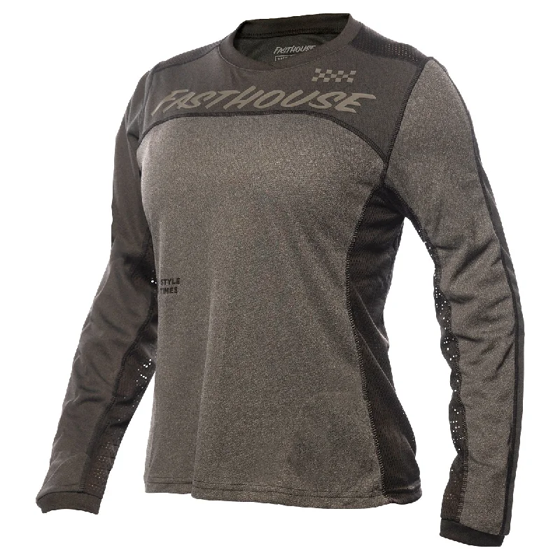 Women's jersey for running workoutsClassic Mercury LS Women's Jersey - Black/Charcoal Heather Women's jersey for running workoutsClassic Mercury LS Women's Jersey - Black/Charcoal Heather