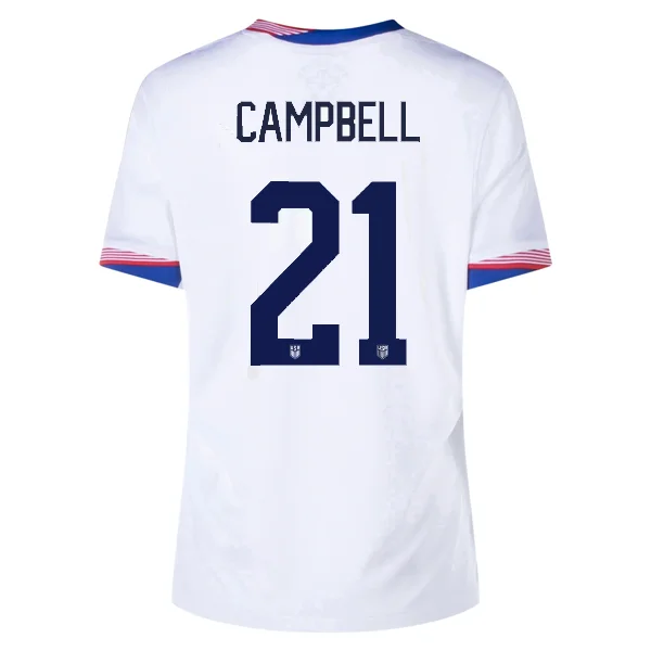 V - neck women's jersey for a more flattering lookNike Womens United States Carolyn Jane Campbell Home Jersey 24/25 (White) V - neck women's jersey for a more flattering lookNike Womens United States Carolyn Jane Campbell Home Jersey 24/25 (White)