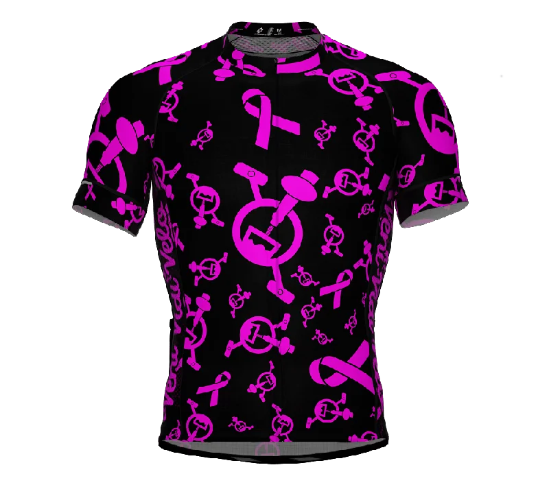 Tap and Pedal  Ribbon Color Black | PRO-Fit | Short Sleeve Cycling Jersey | Men and Women