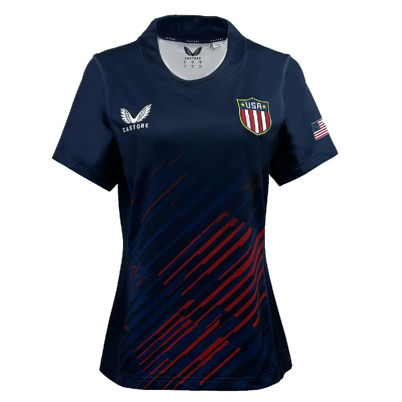 Women's jersey for cycling activitiesUSA Rugby Women's 2024 Olympic 7's Jersey by Castore Women's jersey for cycling activitiesUSA Rugby Women's 2024 Olympic 7's Jersey by Castore