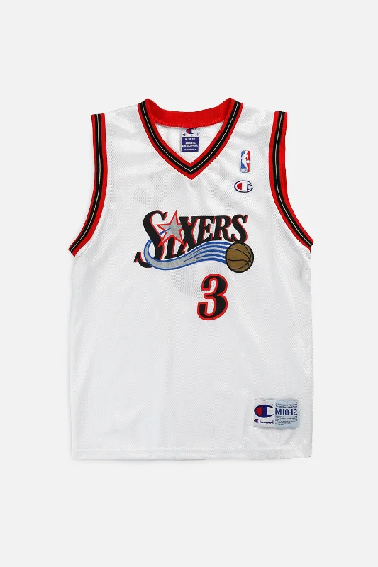 Loose - fitting women's jersey for a relaxed feelVintage Philadelphia 76ers NBA Jersey - Women's XS Loose - fitting women's jersey for a relaxed feelVintage Philadelphia 76ers NBA Jersey - Women's XS