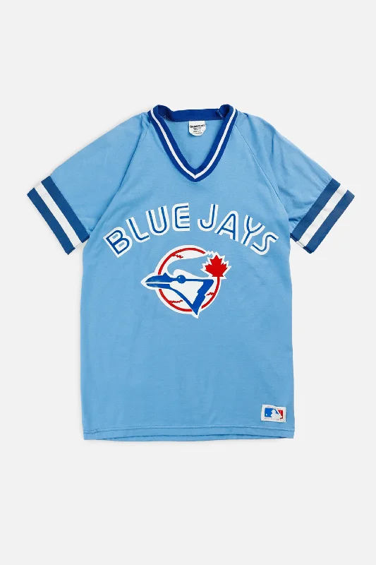 Loose - fitting women's jersey for a relaxed feelVintage Toronto Blue Jays MLB Jersey - Women's XS Loose - fitting women's jersey for a relaxed feelVintage Toronto Blue Jays MLB Jersey - Women's XS