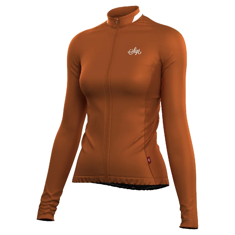 Wildflower Brown Women's Long Sleeved Jersey