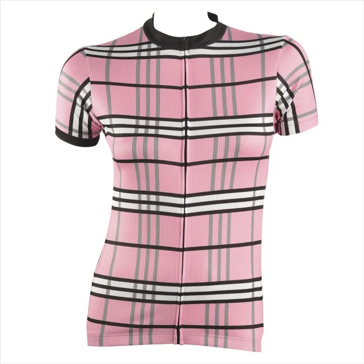 Women's jersey with a plus - size fitWomen's Surrey Pink Cycling Jersey
