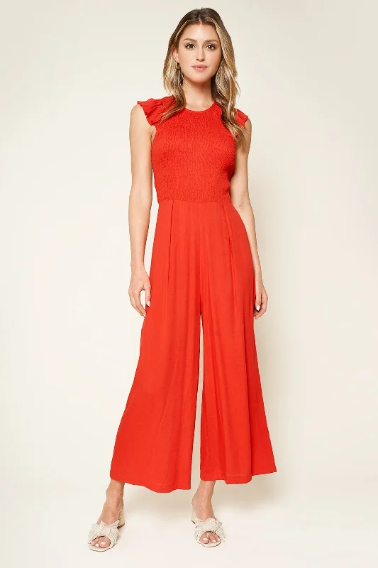 Plaid women jumpsuits for fall business casual wearAdore Me Smocked Jumpsuit