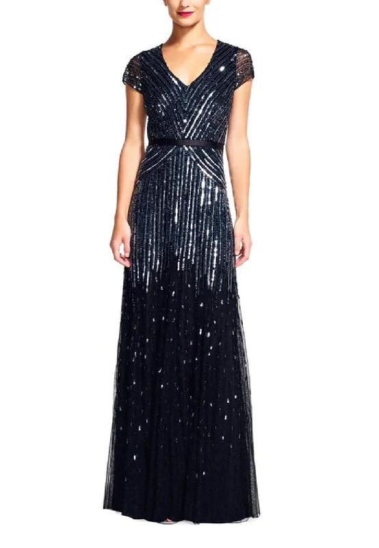 Long - Sleeve Women Dress in Velvet for a Luxurious Winter LookBlack V Neck Beaded Gown Long - Sleeve Women Dress in Velvet for a Luxurious Winter LookBlack V Neck Beaded Gown