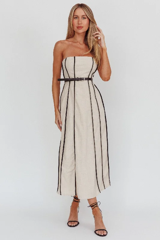 Little Black Women Dress with Sequins for a Glamorous Night OutAzalea Sleeveless A-Line Midi Dress Sand Little Black Women Dress with Sequins for a Glamorous Night OutAzalea Sleeveless A-Line Midi Dress Sand