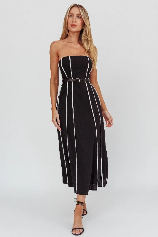 Printed Abstract Women Dress for a Modern and Artistic AppealAzalea Sleeveless Midi Dress Black Printed Abstract Women Dress for a Modern and Artistic AppealAzalea Sleeveless Midi Dress Black