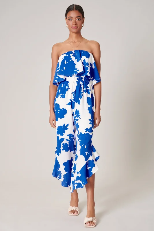 Women jumpsuits with pocket details for added functionality and convenienceCalypso Floral Lanah Strapless Ruffle Jumpsuit Women jumpsuits with pocket details for added functionality and convenienceCalypso Floral Lanah Strapless Ruffle Jumpsuit