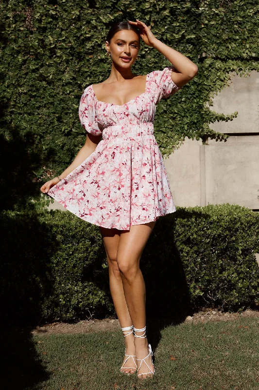 Sleeveless Women Dress in Bright Colors for Summer PartiesChasing Sunsets Off-Shoulder Mini Dress Floral Pink Sleeveless Women Dress in Bright Colors for Summer PartiesChasing Sunsets Off-Shoulder Mini Dress Floral Pink