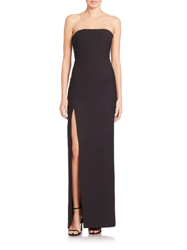 Long - Sleeve Women Dress in Velvet for a Luxurious Winter LookBlack Seiler Strapless Stretch¶ð Cady Gown Long - Sleeve Women Dress in Velvet for a Luxurious Winter LookBlack Seiler Strapless Stretch¶ð Cady Gown