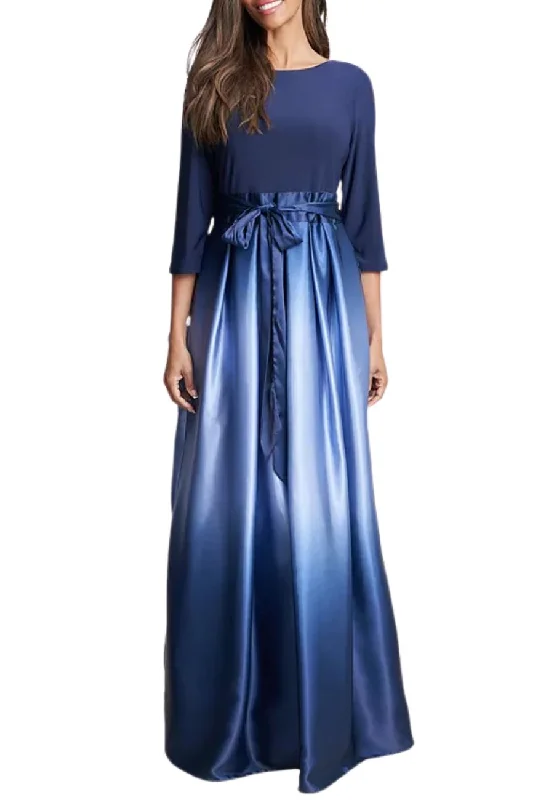 Printed Abstract Women Dress for a Modern and Artistic AppealBlue Ingrid Ombre Satin Maxi Dress Printed Abstract Women Dress for a Modern and Artistic AppealBlue Ingrid Ombre Satin Maxi Dress