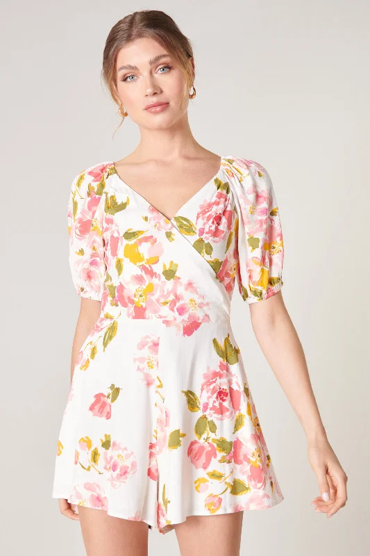 Cotton women jumpsuits for a comfortable and natural - feeling everyday optionMagdalena Floral Everheart Romper