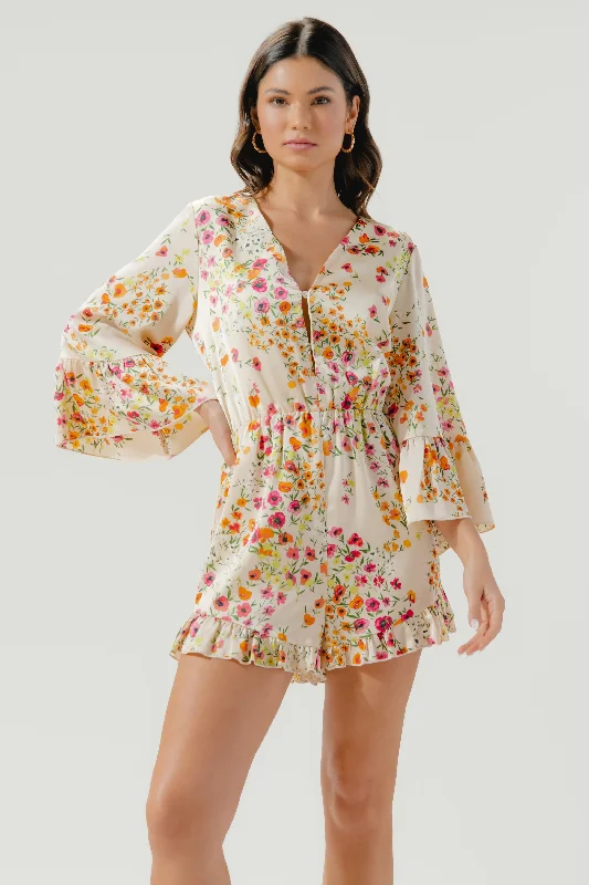 Denim women jumpsuits with ripped details for a casual - edgy lookMarcia Summer Lovin' Bell Sleeve Romper Denim women jumpsuits with ripped details for a casual - edgy lookMarcia Summer Lovin' Bell Sleeve Romper