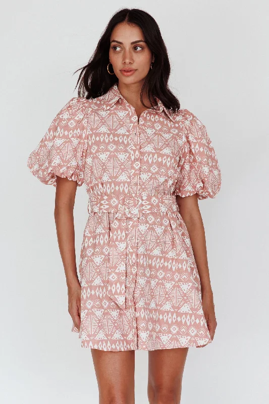 Strapless Women Dress with a Built - in Bra for Comfort and SupportNanette Puff Sleeve Belted Mini Dress Print Rose Strapless Women Dress with a Built - in Bra for Comfort and SupportNanette Puff Sleeve Belted Mini Dress Print Rose