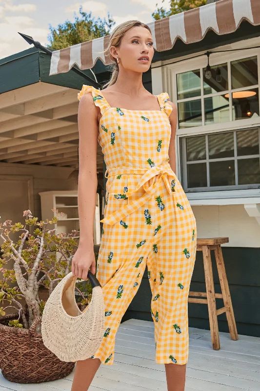 Women jumpsuits with embroidered accents for a personalized and unique touchPineapple Punch Wide Leg Sleeveless Jumpsuit Women jumpsuits with embroidered accents for a personalized and unique touchPineapple Punch Wide Leg Sleeveless Jumpsuit