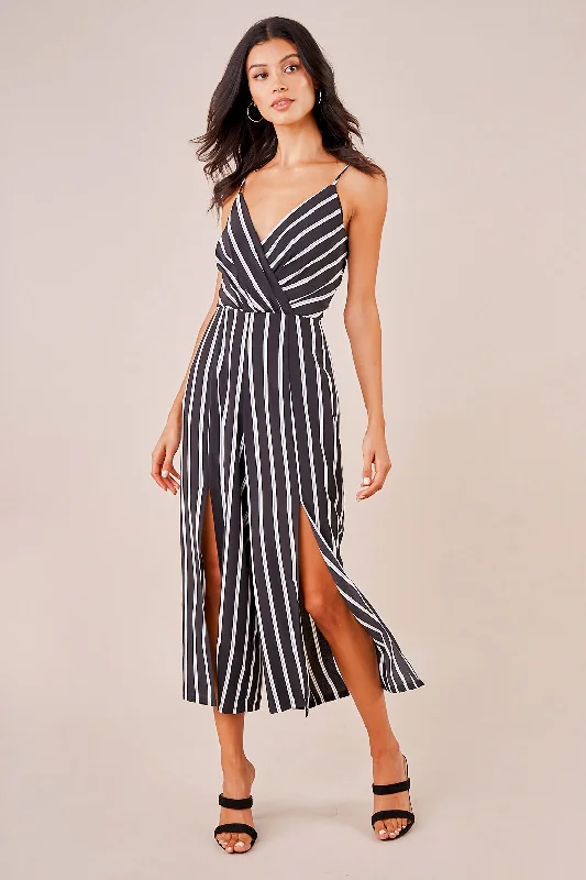 Women jumpsuits with tassel trims for a playful and fashionable touchReeves Striped Wide Leg Jumpsuit Women jumpsuits with tassel trims for a playful and fashionable touchReeves Striped Wide Leg Jumpsuit