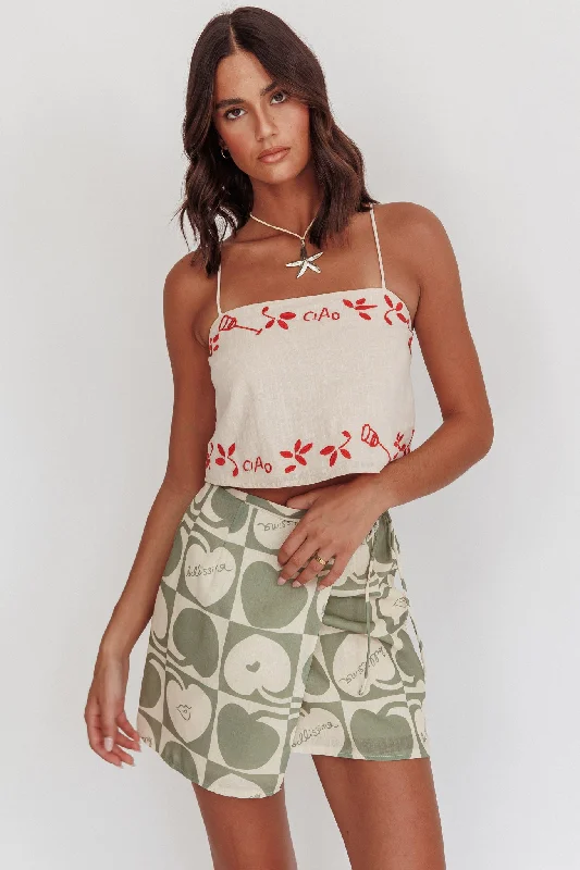 Printed Abstract Women Dress for a Modern and Artistic AppealSorrento Summer Embroidered Crop Top Oat Printed Abstract Women Dress for a Modern and Artistic AppealSorrento Summer Embroidered Crop Top Oat