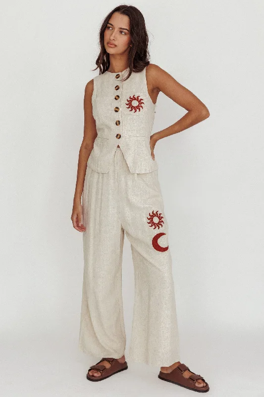 Ball Gown Women Dress with a Full Skirt for a Princess - like LookSwing Of Things Sun And Moon Wide Leg Pants Oat Ball Gown Women Dress with a Full Skirt for a Princess - like LookSwing Of Things Sun And Moon Wide Leg Pants Oat