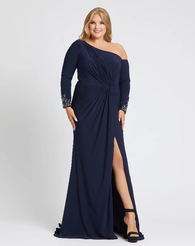 Mermaid - Style Women Dress with a Fitted Silhouette for Special Occasions Mermaid - Style Women Dress with a Fitted Silhouette for Special Occasions Long Sleeve Beaded Wrist Detail Gown Mermaid - Style Women Dress with a Fitted Silhouette for Special Occasions Mermaid - Style Women Dress with a Fitted Silhouette for Special Occasions Long Sleeve Beaded Wrist Detail Gown