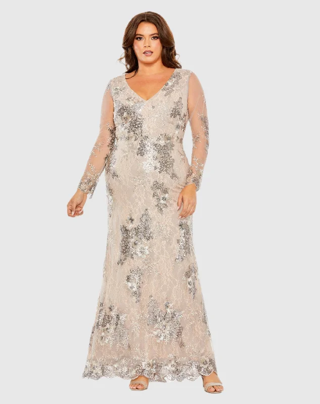 Backless Women Dress for a Sexy and Alluring Look at Evening Events Backless Women Dress for a Sexy and Alluring Look at Evening Events V Neck Mesh Long Sleeve Embroidered Gown Backless Women Dress for a Sexy and Alluring Look at Evening Events Backless Women Dress for a Sexy and Alluring Look at Evening Events V Neck Mesh Long Sleeve Embroidered Gown
