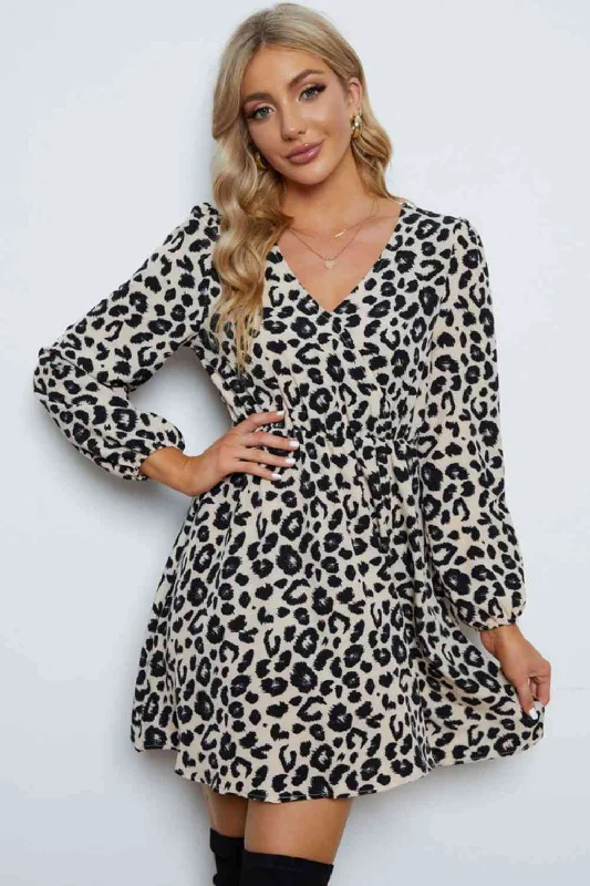 Off - the - Shoulder Women Dress for a Romantic and Feminine Look Off - the - Shoulder Women Dress for a Romantic and Feminine Look Leopard V-Neck Balloon Sleeve Dress Off - the - Shoulder Women Dress for a Romantic and Feminine Look Off - the - Shoulder Women Dress for a Romantic and Feminine Look Leopard V-Neck Balloon Sleeve Dress