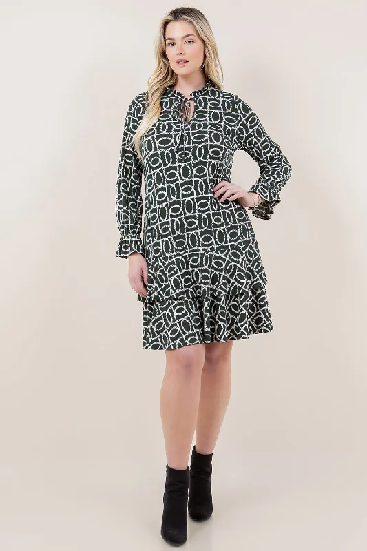 Wrap - Style Women Dress with Adjustable Fit for All Body Types Wrap - Style Women Dress with Adjustable Fit for All Body Types LS DOUBLE RUFFLE BOTTOM HEM DRESS - D3576-35023 Wrap - Style Women Dress with Adjustable Fit for All Body Types Wrap - Style Women Dress with Adjustable Fit for All Body Types LS DOUBLE RUFFLE BOTTOM HEM DRESS - D3576-35023