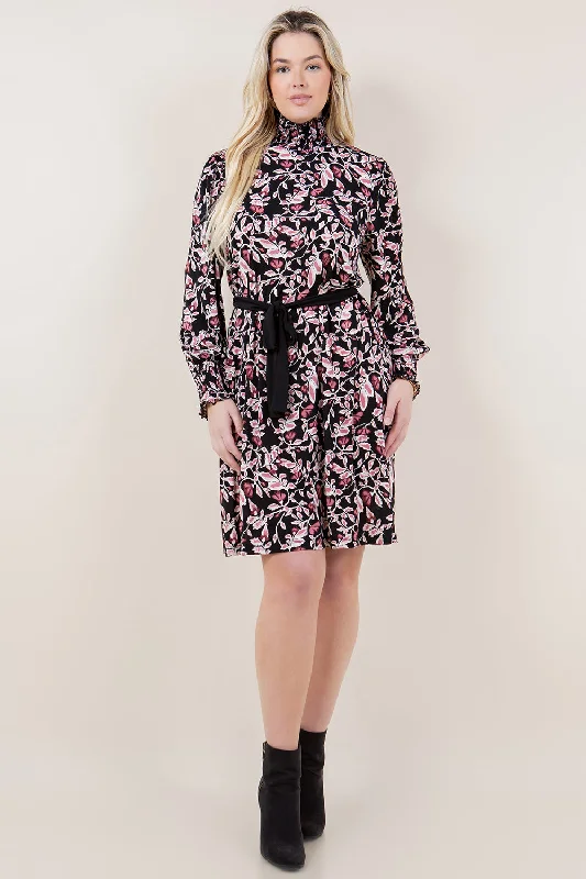 Maxi Women Dress with Floral Print for a Bohemian Vibe Maxi Women Dress with Floral Print for a Bohemian Vibe LS SMOCKED MOCK NECK A LINE DRESS - D3580-245-1 Maxi Women Dress with Floral Print for a Bohemian Vibe Maxi Women Dress with Floral Print for a Bohemian Vibe LS SMOCKED MOCK NECK A LINE DRESS - D3580-245-1