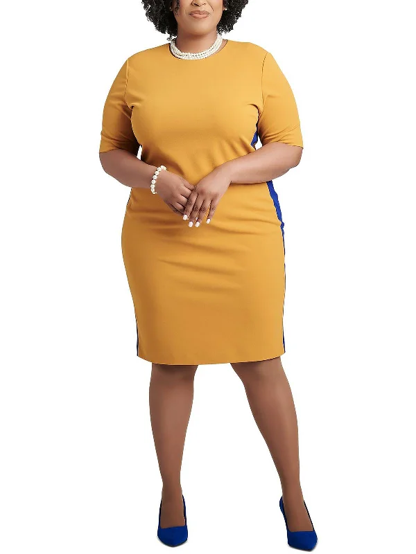 Ball Gown Women Dress with a Full Skirt for a Princess - like Look Ball Gown Women Dress with a Full Skirt for a Princess - like Look Womens Crepe Colorblock Sheath Dress