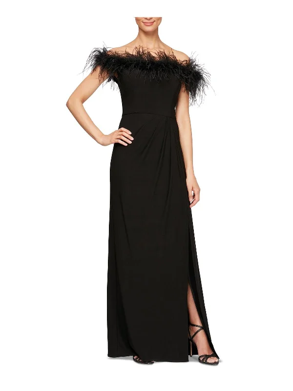 Lace - Embellished Women Dress for an Elegant and Sophisticated Appearance Lace - Embellished Women Dress for an Elegant and Sophisticated Appearance Womens Faux Feather Trim Long Evening Dress Lace - Embellished Women Dress for an Elegant and Sophisticated Appearance Lace - Embellished Women Dress for an Elegant and Sophisticated Appearance Womens Faux Feather Trim Long Evening Dress